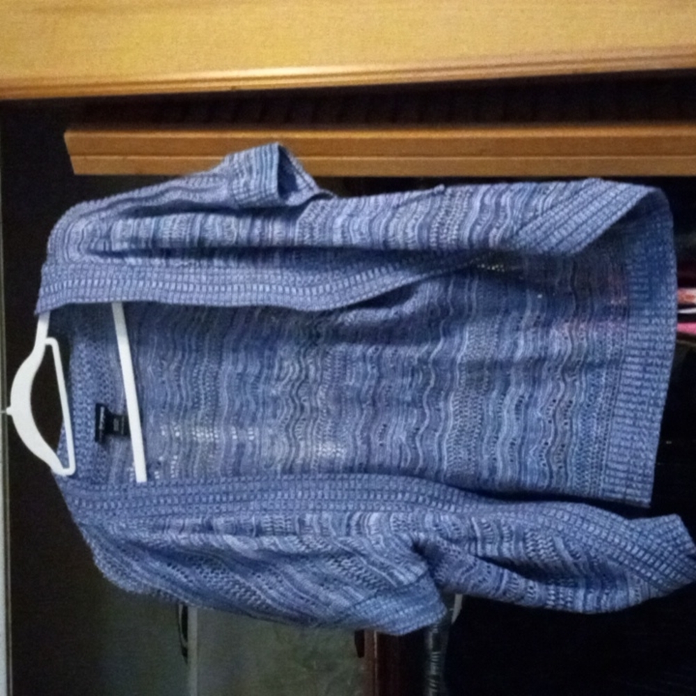 Blue cardigan